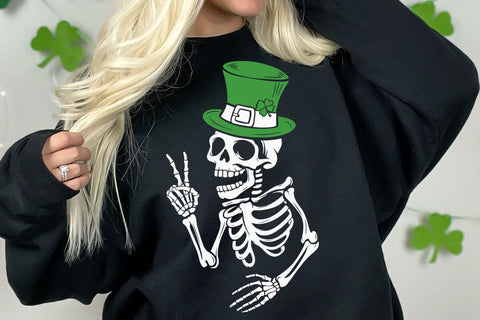 Patrick's day skeleton SVG, Happy St Patrick's Day svg, St Paddy's SVG, St Patricks Day SVG, Skull Patrick svg, St Patrick's Day SVG DesignDestine 