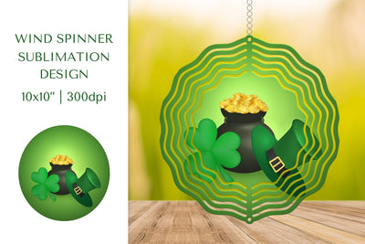 Patricks Day Wind Spinner Sublimation Design Sublimation LaBelezoka 
