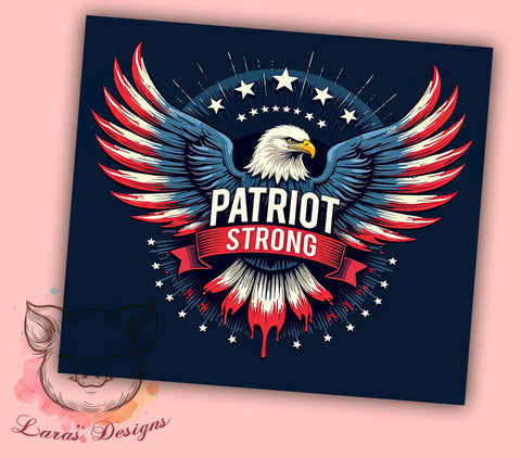 Patriot Tumbler, Election 2024, Sublimation Wrap, American Pride, 20oz Tumbler, Political Gift, Patriotic Decor Sublimation Lara' s Designs 