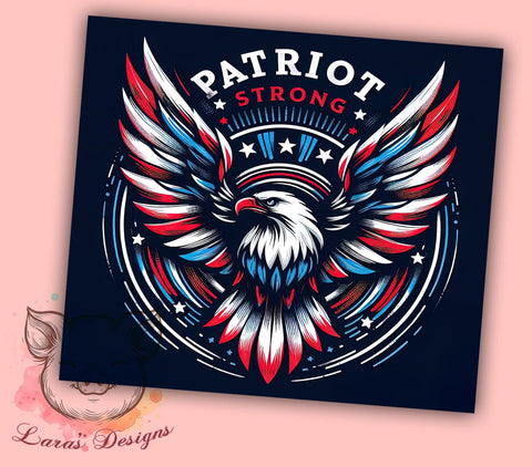 Patriot Tumbler, Election 2024, Sublimation Wrap, American Pride, 20oz Tumbler, Political Gift, Patriotic Decor Sublimation Lara' s Designs 