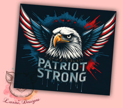 Patriot Tumbler, Election 2024, Sublimation Wrap, American Pride, 20oz Tumbler, Political Gift, Patriotic Decor Sublimation Lara' s Designs 