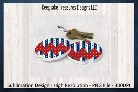 Patriotic 20oz Straight Tumbler Wrap Sublimation PNG, Car Coaster Template, Red White and Blue Star Theme, Digital Download, Printable PNG Sublimation Keepsake Treasures Designs LLC. 