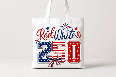 Patriotic 250 Celebration PNG Red White Blue Sublimation Design SVG BillahCrafts 
