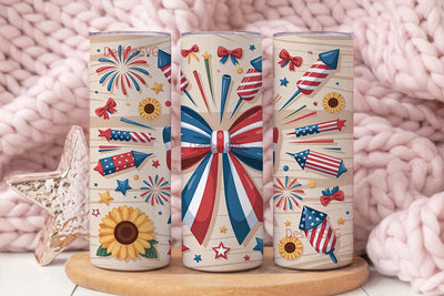 Patriotic 4th of July 20oz Tumbler Wrap Sublimation DesignSVG 