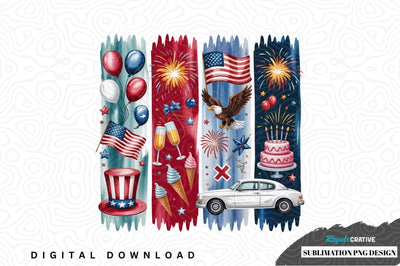 Patriotic 4th of july sublimation png design Sublimation Regulrcrative 