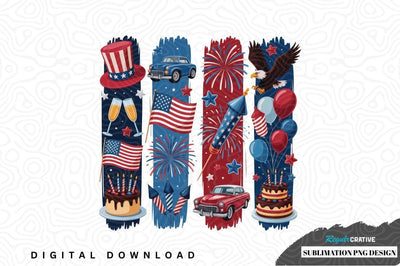 Patriotic 4th of july sublimation png design Sublimation Regulrcrative 