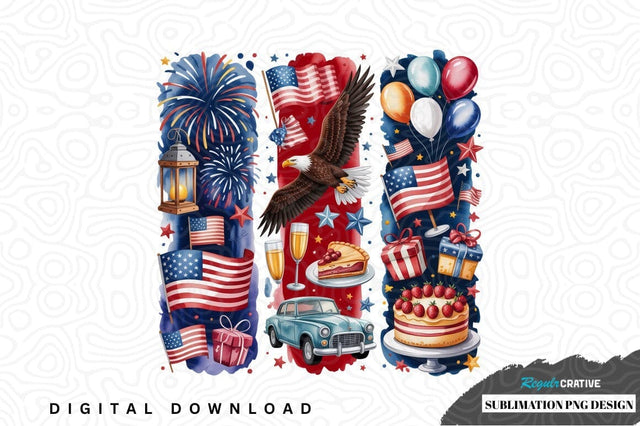 Patriotic 4th of july sublimation png design Sublimation Regulrcrative 