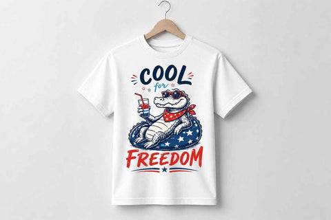Patriotic Alligator PNG Funny Freedom Sublimation Design Digital Download SVG BillahCrafts 