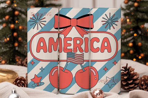 Patriotic America 20oz Tumbler Wrap Sublimation DesignSVG 