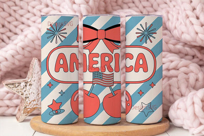 Patriotic America 20oz Tumbler Wrap Sublimation DesignSVG 