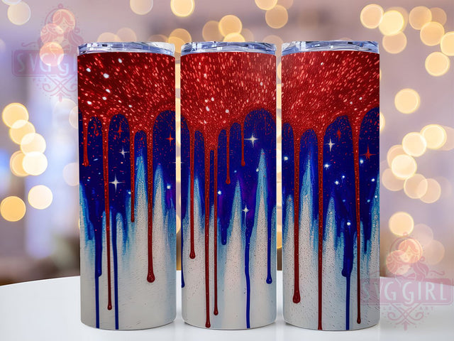 Patriotic America 4th of July Tumbler, 4Th Of July Art, Patriotic Sublimation, 20Oz Tumbler Design, Artistic USA Wrap, Independence Day Printable, Red White Blue Design Sublimation SvggirlplusArt 