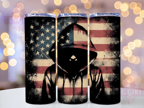 Patriotic American Flag 20oz Tumbler Wrap, Patriotic Gift, Sublimation Tumbler, Fourth of July, USA Flag Design, Custom Tumbler Wrap Sublimation SvggirlplusArt 