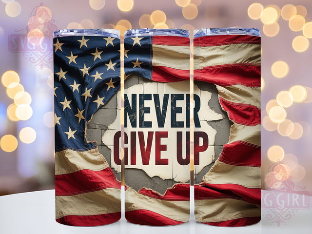 Patriotic American Flag Inspiration Tumbler, Patriotic Design, Inspirational Gift, American Flag Art, Positive Message Wrap, Patriot Gift Design, Encouragement Tumbler Sublimation SvggirlplusArt 