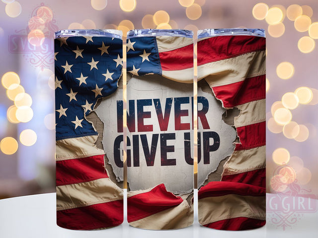 Patriotic American Flag Inspiration Tumbler, Patriotic Design, Inspirational Gift, American Flag Art, Positive Message Wrap, Patriot Gift Design, Encouragement Tumbler Sublimation SvggirlplusArt 