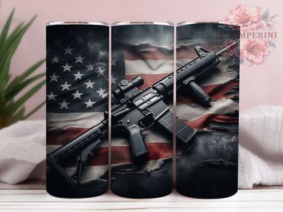Patriotic American Flag Rifle Tumbler Wrap, Sublimation Design, American Flag Wrap, Patriotic Tumbler Design, Rifle Tumbler Wrap, 20Oz Tumbler, Digital Download Sublimation Li Zamperini 