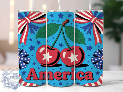 Patriotic American Flag Tumbler, Stars And Stripes Wrap, USA Pride Sublimation Design, Red White Blue Cup, 20Oz Skinny Tumbler Wrap, Independence Day Mug, American Flag Design Sublimation ToriDesigns 