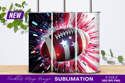 Patriotic american football ball with star design Sublimation Regulrcrative 