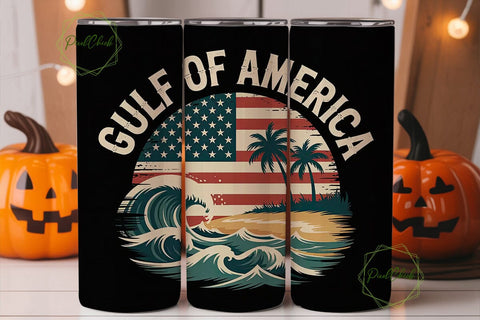Patriotic Beach 20oz Tumbler Wrap Sublimation PixelChick 
