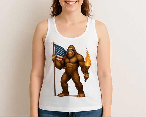 Patriotic Bigfoot SVG 4th of July Sasquatch USA Flag PNG SVG BillahCrafts 