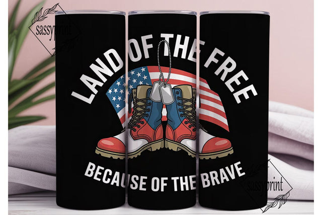 Patriotic Boots 20oz Tumbler Wrap Sublimation sassyprint 