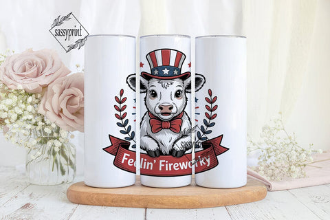 Patriotic Calf 20oz Tumbler Wrap Sublimation sassyprint 
