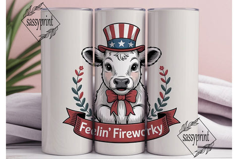 Patriotic Calf 20oz Tumbler Wrap Sublimation sassyprint 