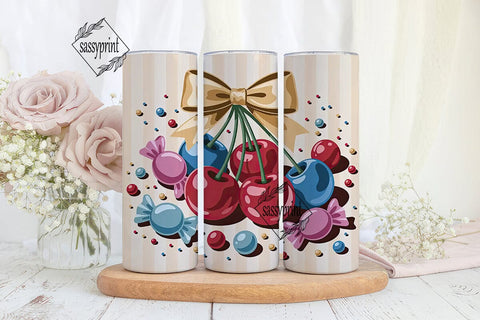 Patriotic Candy 20oz Tumbler Wrap Sublimation sassyprint 