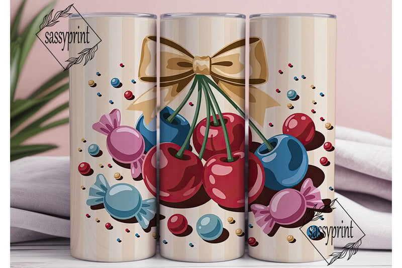 Patriotic Candy 20oz Tumbler Wrap Sublimation sassyprint 