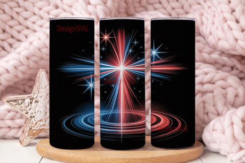 Patriotic Christian Cross 20oz Tumbler Sublimation DesignSVG 