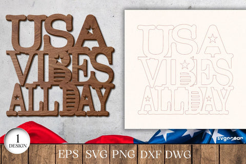 Patriotic Coasters Laser Cut Bundle SVG SvgOcean 