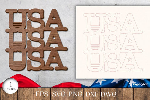 Patriotic Coasters Laser Cut Bundle SVG SvgOcean 