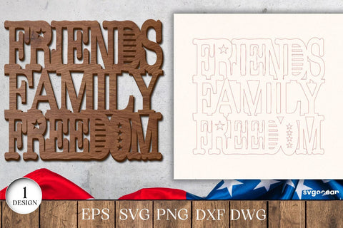 Patriotic Coasters Laser Cut Bundle SVG SvgOcean 