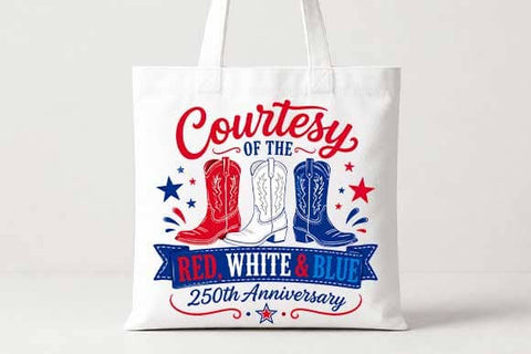 Patriotic Cowboy Boots PNG | America 250 Western Sublimation PNG SVG BillahCrafts 