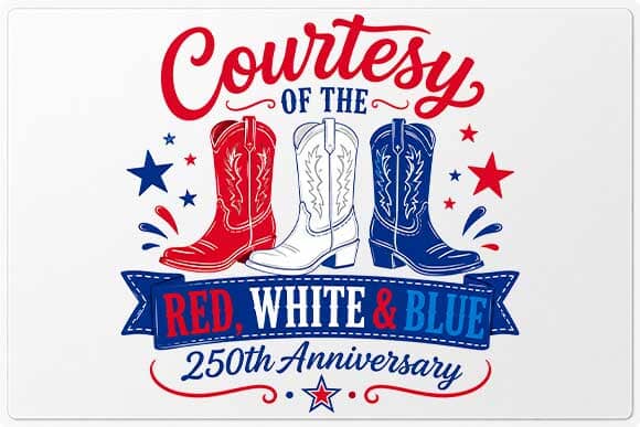 Patriotic Cowboy Boots PNG | America 250 Western Sublimation PNG SVG BillahCrafts 