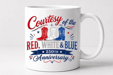 Patriotic Cowboy Boots PNG USA 250th Anniversary Digital Download SVG BillahCrafts 