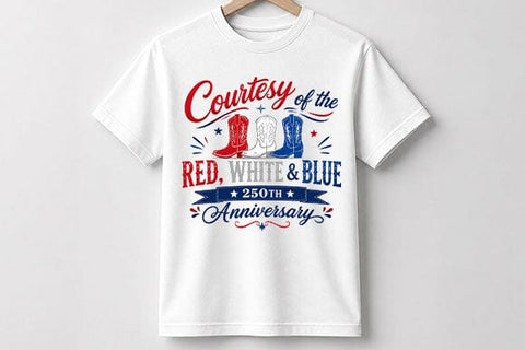 Patriotic Cowboy Boots PNG USA 250th Anniversary Digital Download SVG BillahCrafts 