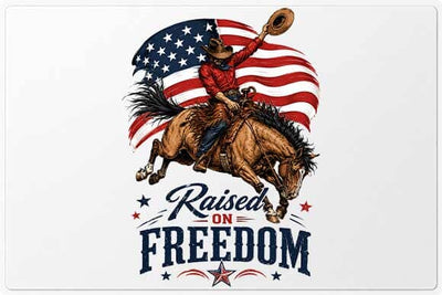 Patriotic Cowboy PNG | Western Freedom Sublimation Digital Download SVG BillahCrafts 