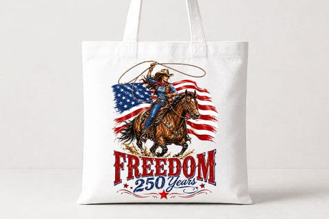 Patriotic Cowgirl PNG Freedom Western American Flag Sublimation PNG SVG BillahCrafts 