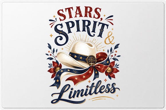 Patriotic Cowgirl PNG | Western Cowgirl Sublimation Digital Download SVG BillahCrafts 