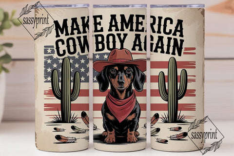 Patriotic Dachshund 20oz Tumbler Wrap Sublimation sassyprint 