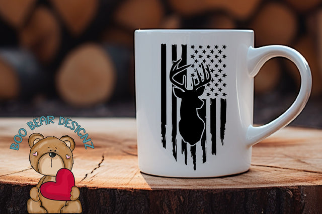 Patriotic Deer Clipart Sublimation Boo Bear Designz 