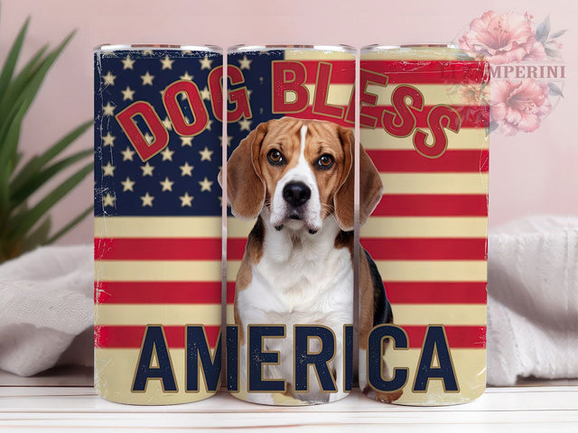 Patriotic Dog Lover USA Tumbler, Dog Tumbler, USA Tumbler, American Flag Tumbler, Dog Lover Tumbler, 20oz Sublimation Wrap, 4th Of July Tumbler Sublimation Li Zamperini 
