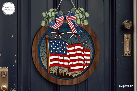 Patriotic Door Sign Bundle SVG SvgOcean 