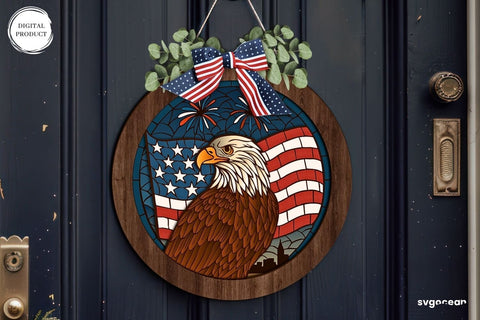 Patriotic Door Sign Bundle SVG SvgOcean 