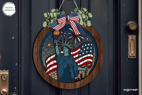 Patriotic Door Sign Bundle SVG SvgOcean 