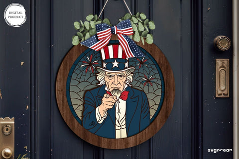 Patriotic Door Sign Bundle SVG SvgOcean 