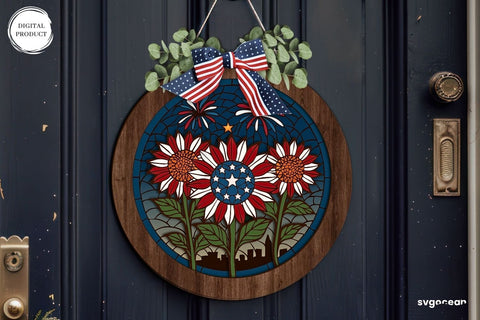 Patriotic Door Sign Bundle SVG SvgOcean 