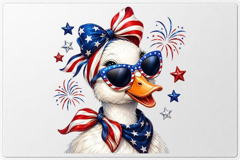 Patriotic Duck PNG Fourth of July Sublimation Design SVG BillahCrafts 