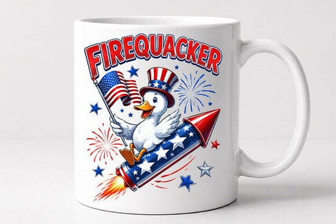 Patriotic Duck PNG Funny Fourth of July Firework Duck Digital Download SVG BillahCrafts 