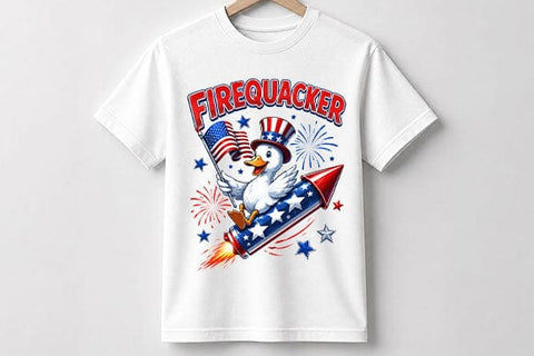 Patriotic Duck PNG Funny Fourth of July Firework Duck Digital Download SVG BillahCrafts 